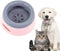 Dog Water Bowl No Spill, 25oz Large Capacity Slow Water Feeder, Spill Proof Pet Water Dispenser, Pink