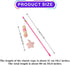 FJYXCHENXM 2 PCS Cat Wand Toy Interactive Cat String Toys Elastic Rope Plush Ball Star Pendant Cat Feather Toy Cat
