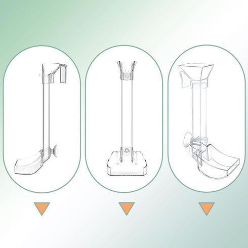 Aquarium Fish Shrimp Feeding Dish Set Clear Fish Feeder Tube and Dish with Cleaning Brush and Measuring Spoon for Feeding Shrimp and Preventing Food Scattering Feeding Supplies for Shrimp Small