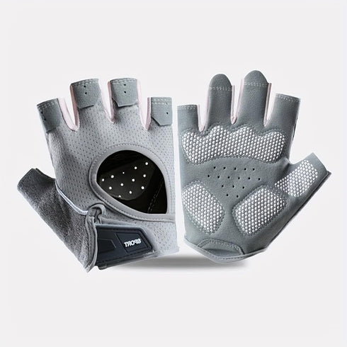 CXQRR Women Anti-Slip Breathable Fingerless Work Out Gloves for Gym Lifting Weightlifting Exercise