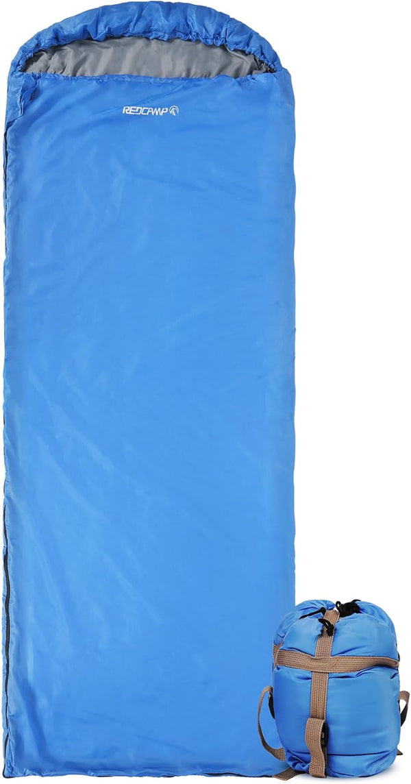 REDCAMP Ultra Lightweight Sleeping Bag for Backpacking, Warm Weather Comfort for Adults, Compression Sack
