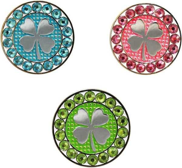 Myartte Golf Ball Markers, Crystal Ball Markers, Pack of 3