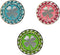 Myartte Golf Ball Markers, Crystal Ball Markers, Pack of 3