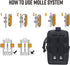 VIIDOO Upgrade Tactical Molle Pouches, Utility Pouches with Laser Cut Design, Military Medical EMT Pouch