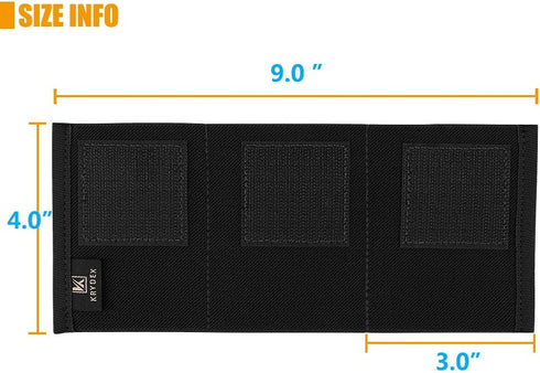 KRYDEX Triple 5.56 Magazine Holder Elastic Mag Holder with Hook Fasteners for MK3 and MK4 Chest Rig