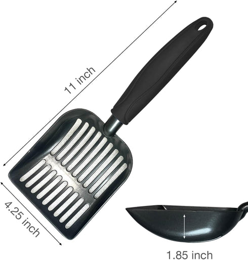 Metal Cat Litter Scoop, Non-Stick Aluminum Alloy, Solid Durable Oversized Metal Scooper