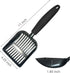 Metal Cat Litter Scoop, Non-Stick Aluminum Alloy, Solid Durable Oversized Metal Scooper