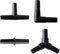 Pawfly 40 Piece Aquarium Airline Tubing Connectors, Black Plastic Inline Valve