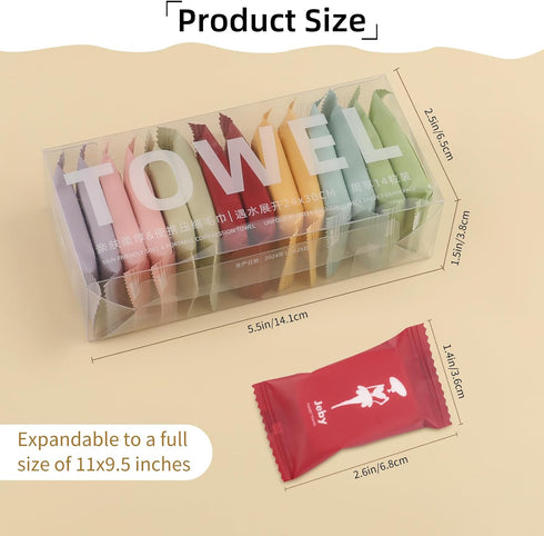 ARPOVIST 28Pcs Compressed Towels,Portable Compressed Towel Tablets,Reusable Thicker Face Towels,Super Absorbent Wash