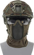 Tactical Full Face Mask Balaclava Cap | Motorcycle Army Airsoft Paintball Headgear | Metal Mesh Hunting Protective Mask