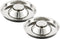 Stainless Steel Pet Bowl for Puppy and Cat, Dog Food and Water Feeding Bowl, 2PC, M Size