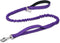 BUMBIN 6Ft Dog Leash for Large Dogs, Bungee Leash with 2 Handles, Heavy Duty for Medium Small Dogs, No Pull, Purple