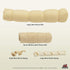Pack 4 Redbarn Pet Products All-Natural Large Beef Cheek Rolls for Dogs, Uncoated - Single Ingredient Grain-Free Chew