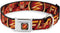 Buckle-Down Dog Collar Seatbelt Buckle The Flash Logo 3 Poses Black Red Gold, 1.0 Inch Wide - Fits 9 to 15 Inches