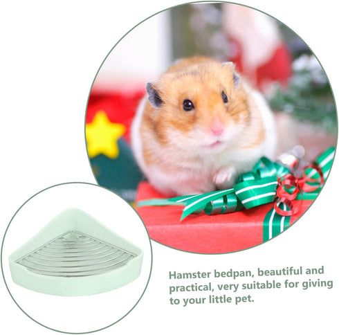 Chinchilla Abaodam Small Pet Cage Supply Bunny Litter Box Ceramic Pet Toilet Hamster Potty Rabbit Toilet Box
