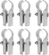 Chain Link Fence End Rail T Clamps, Panel T Clamps for 1-3/8" OD Pipe, Fence Bracket with Bolts & Nuts Included