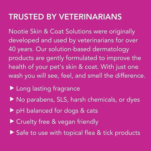 Nootie Pet Shampoo for Sensitive Skin, Revitalizes Dry Skin & Coat, Natural Ingredients, Soap & Paraben Free