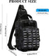 Fishing Tackle Bag with Rod Holders, Multifunctional Sling Backpack with Earphone Hole, Weatherproof for Outdoors