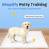 100 Count, 22"x22" 6-Layer Disposable Puppy Pads Pee Pads for Dogs Potty Training, Super Absorbent & Leak Proof, Odor
