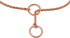 Alvalley Metal Chain Dog Show Collar - Adjustable Fine Brass Snake Chain Collar for All Sizes (Rose Gold, 18", 3.8mm