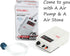 Battery Aquarium Air Pump, Quiet DC-800 Backup Fish Tank Air Bubbler, Portable Emergency Oxygen Diffuser