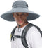 Ultra Wide Brim Hat for Men & Women, UPF50+ Waterproof Sun Hat for Fishing, Hiking, Camping & More