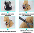 Dog Harness and Leash Set: Soft Mesh No Pull Vest with Bowtie for Small Dogs & Cats (Large, Grey Plaid)