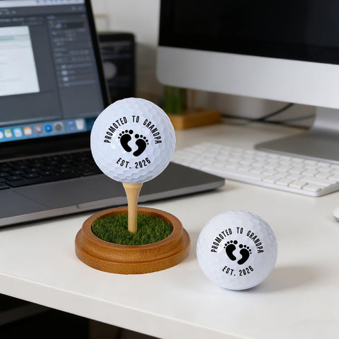 Gffeeoollallbb Promoted to Grandpa Pregnancy Announcement Golf Gifts for Grandpa Men Golfers, Pregnancy Reveal Gifts