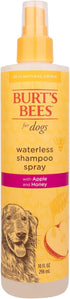 Burt's Bees for Pets Naturally Derived Waterless Shampoo Spray with Apple and Honey - Dry Dog Shampoo for All Dogs and Puppies - Cruelty Free, 10 Ounces - 2 Pack