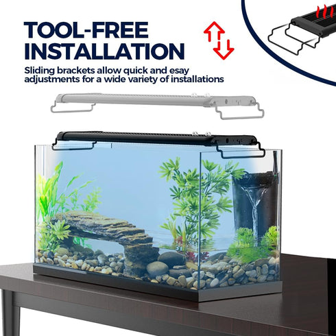 Programmable (WCL20-24B) OYO WATER Smart LED Aquarium Light with App Control, Full Spectrum RGB, Bluetooth Enabled