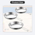 20cm Vaveren Stainless Steel Camping Fry Pan Cookware Foldable Handle Easy to Clean Multipurpose Outdoor Cooking