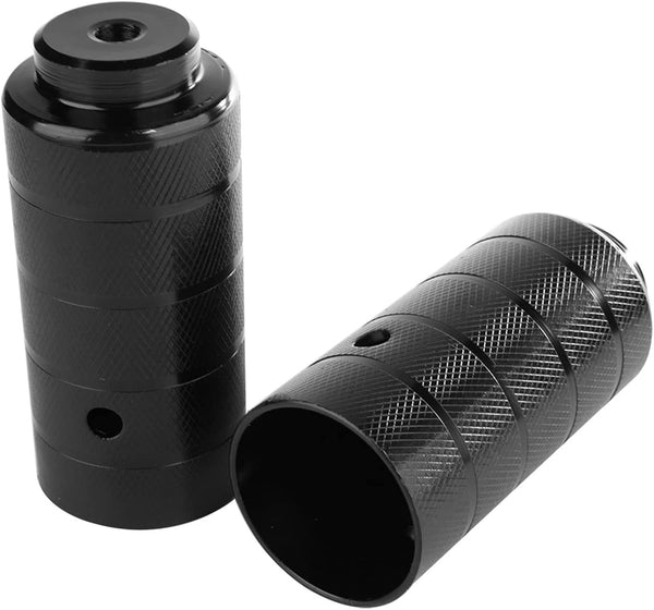 Oumefar 2PCS Steel Bicycle Foot Stand Pegs, Black BMX Axle Peg Replacement Accessory, 11 x 4cm / 4.33 x 1.57inch