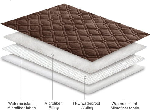 Ameritex Waterproof Dog Bed Cover, Reversible Pet Blanket for Furniture, Bed, Couch, and Sofa