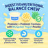 KI-You Mongolian Yogurt Dog Chew Probiotic & Prebiotic Rich for Gut Health, Soft Honeycomb Shape, Gentle Dental Treats