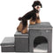 Foldable Pet Stairs for Beds & Sofas - Non-Slip Dog Steps with Storage for Small to Medium Dogs & Cats, 120 lbs Support