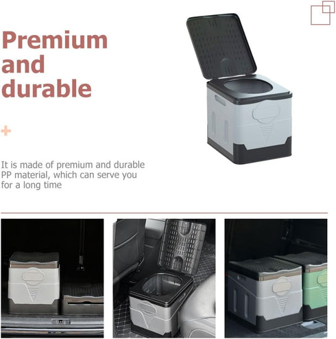 Portable Folding Emergency Car Toilet - Compact Potty for Travel