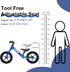 2 12 Inch 2-5 Toddler Balance Bike Year Old, Colorful Lighting No Pedal Kids Toy Bike, Tool-Free Adjustment, Quick