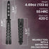 GOOD WORKER Practice Butterfly Knife – Butterfly Trainer – Black Butterfly Knives NOT Real NOT Sharp Blade – Black Dull Trick Butterfly – Butter Fly Training CSGO K19B by GOOD WORKER