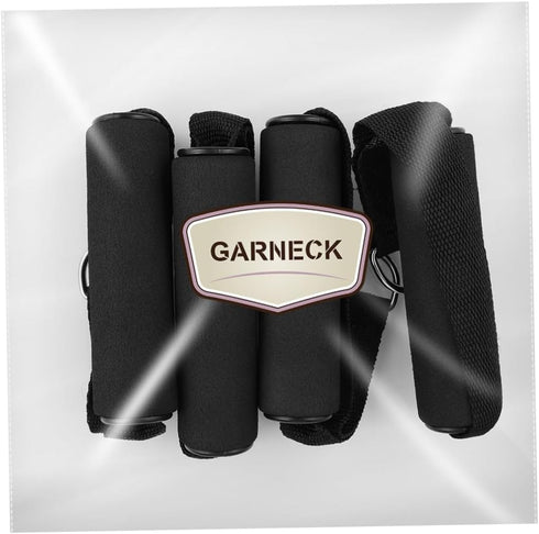 Garneck 4pcs Resistance Band Handles - Plastic D Ring Exercise Strap Foam Handle for Home Gym Fitness Equipment