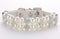KUDES Dog Cat Pearl Collars with Crystal Rhinestone, Adjustable Cute Fashion Pet PU Leather Necklace for Small Dogs