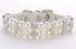 KUDES Dog Cat Pearl Collars with Crystal Rhinestone, Adjustable Cute Fashion Pet PU Leather Necklace for Small Dogs