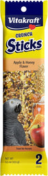 Vitakraft Crunch Sticks Parrot Treat, Apple and Honey Pet Bird Treat Toy