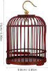 PRETYZOOM Vintage Pet Cage, Garden Insert Shelter, Hanging Cage for Hamster Habitat, Wooden Metal Container