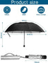 Kalolary UPF 50+ UV Protection Compact Golf Umbrella, 62 Inch Extra Large, Windproof Waterproof for Men and Women