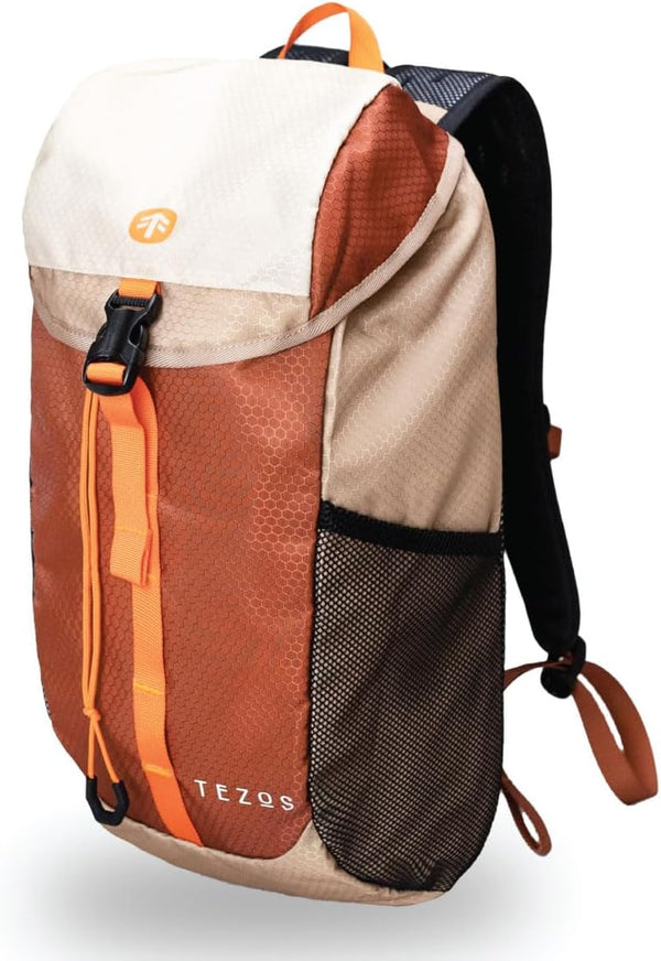 Tezos Juniper Daypack, Lightweight Hiking Backpack and Hydration Pack for Camping, Travel, Biking, 16 Liter