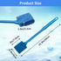 Novique Fish Tank Cleaner with Five Sided Sponge Brush and Long Handle Aquarium Scrubber Alage Scraper for Glass