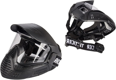 Lancer Tactical Full Face Airsoft Paintball Mask - High Strength Polyethylene with Visor