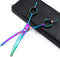 Professional Chunker Shear, 6.5"/8.0'' Twin Tail Downward Curved Pet Grooming Thinning/Blending Scissors