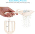 Depets Cat Litter Scoop, Durable Plastic Litter Sifter Scoop with Wide Slats for Easy Sifting - Milky White