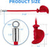 Tricep Rope with Ergonomic Handles, 36 Inch Tricep Pull Down Rope for Cable Machine, Pulley System